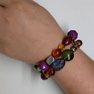 Fun beaded multicolored bracelet